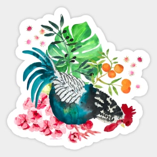 Garden Rooster Sticker